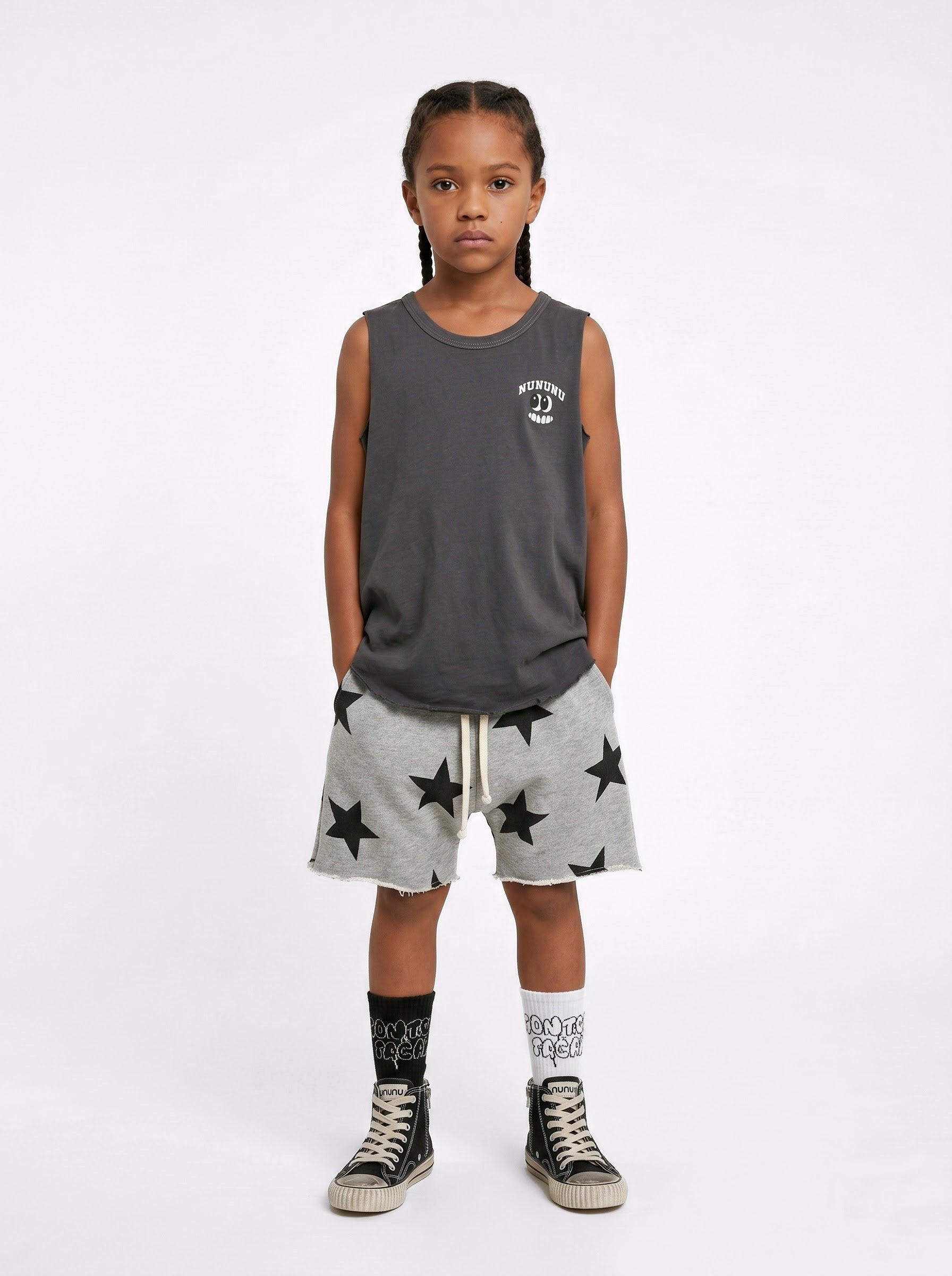 star rounded sweatshorts – NUNUNU