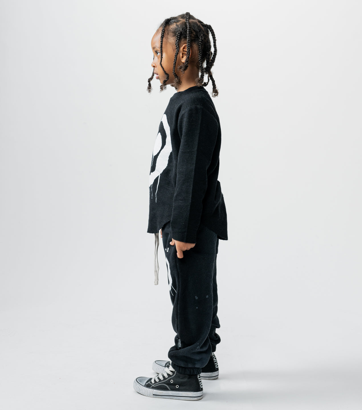 【unsunさん専用】8YARDS Ribbed Joggers | Black MULTI ZIPPERED & BUCKLED STRIPE DETAILS JOGGER - BLACK