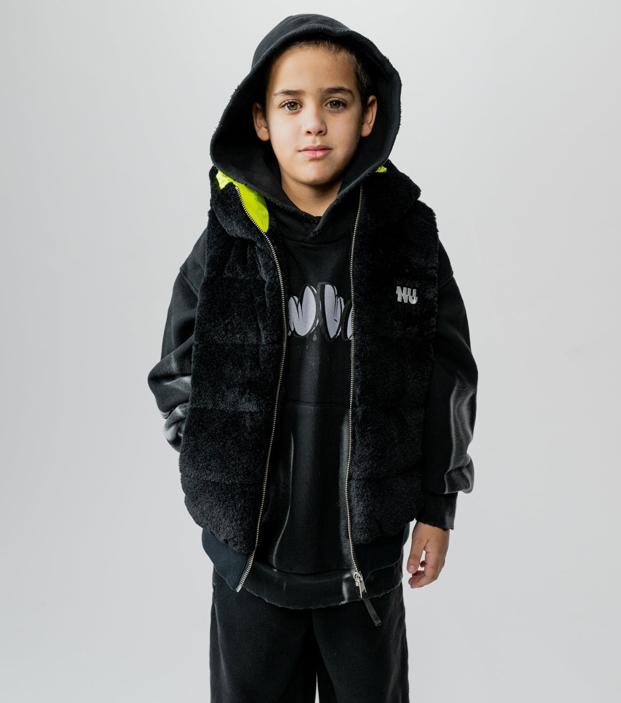 new now ニューナウMulti Way Knit Vest 黒 Multi Way Knit Vest