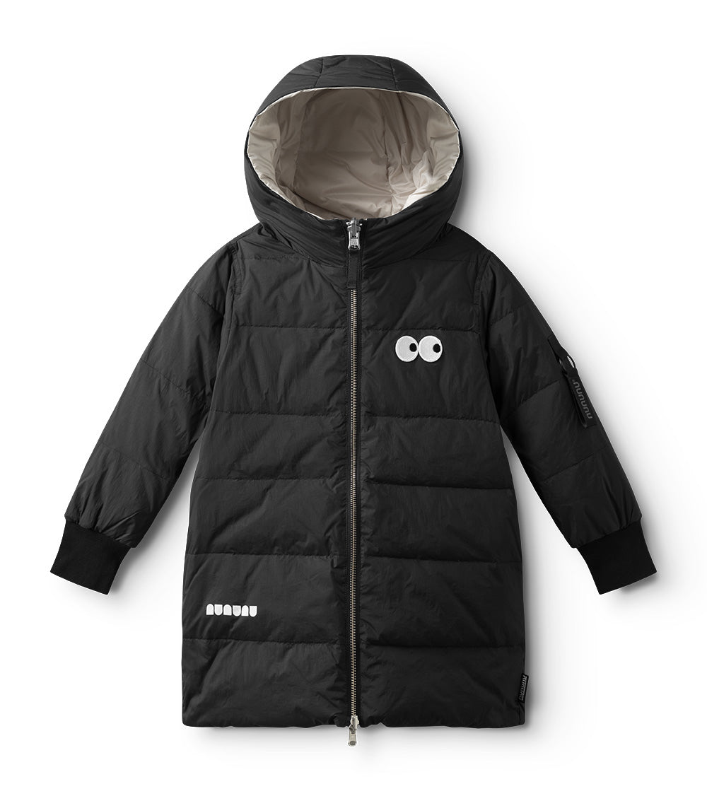 新品・未使用】uenui many ribbon jacket reversible side eye down 