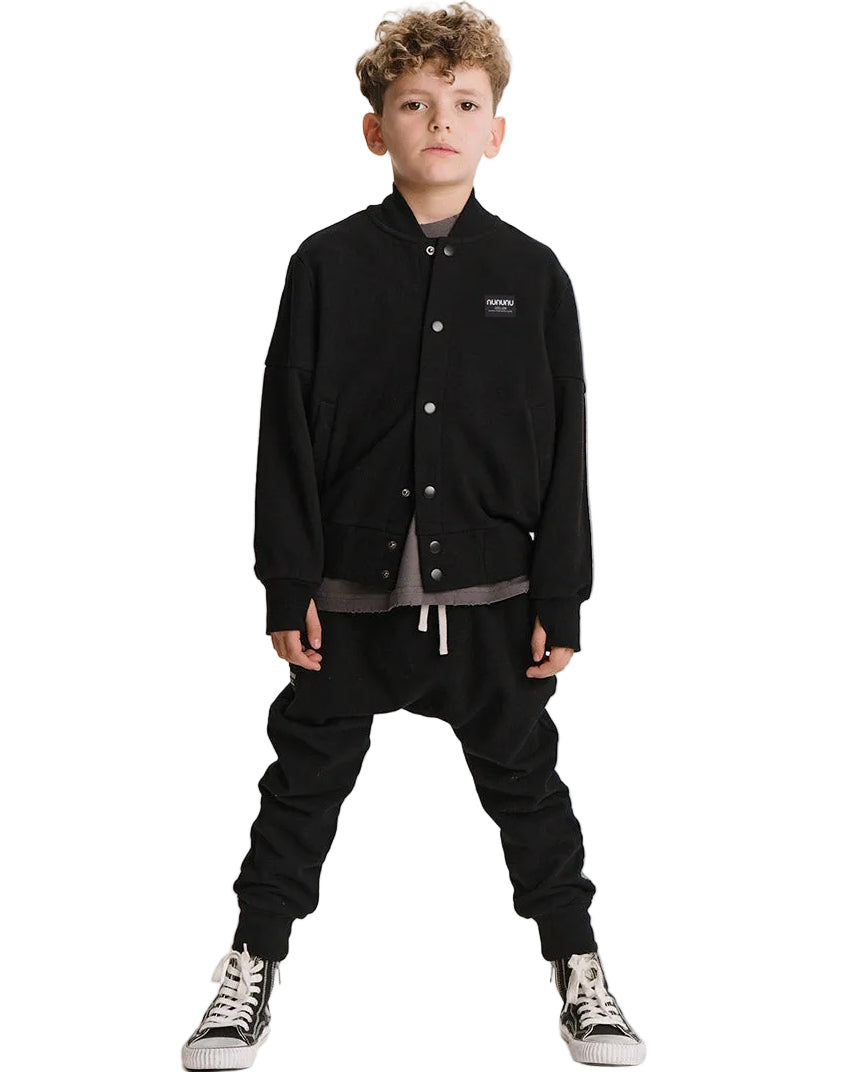 ひなにゃん BOMBER チューンナップ snap button sweat jacket – NUNUNU
