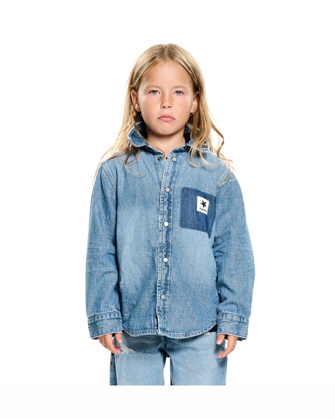 nu.nu denim snap shirt – NUNUNU